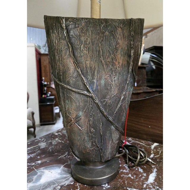 Large Art Nouveau Dragonfly Lamp For Sale - Image 6 of 8