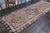 1970s Vintage Handmade Wool Cotton Pink Coral Runner Rug For Sale - Image 4 of 11