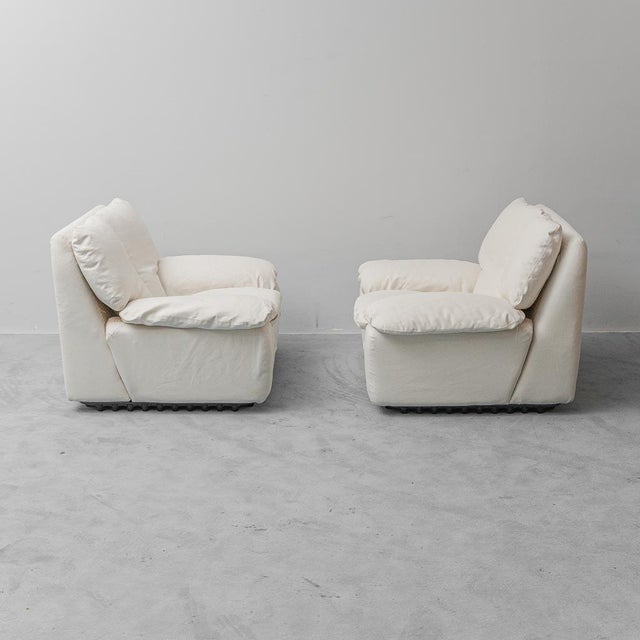 Vintage Bonheur Chairs by Ammannati and Vitelli for Brunati, 1970s, Set of 2 For Sale - Image 6 of 13