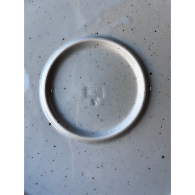 Late 20th Century Dansk Designs Denmark Green Mist Pattern Speckled Saucer, Bread Butter, Salad and Dinner Plate - Set of 22 For Sale - Image 10 of 12