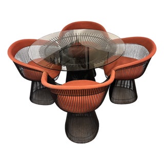 Warren Platner for Knoll International Platner Table + Armchairs, Set For Sale