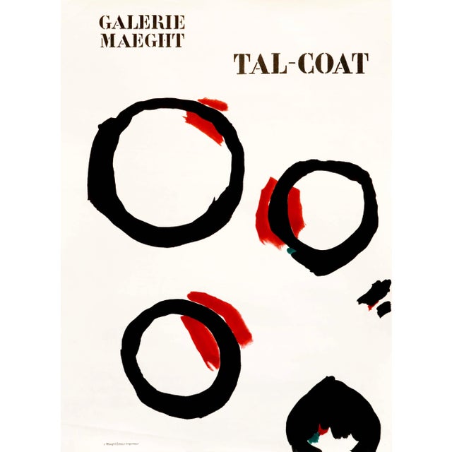 1965 French Exhibition Poster (Pierre) Tal-Coat, Galerie Maeght For Sale