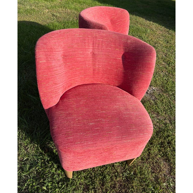 Gio Ponti Vintage Italian Modern Club Chairs in the Manner of Geo Ponti For Sale - Image 4 of 10
