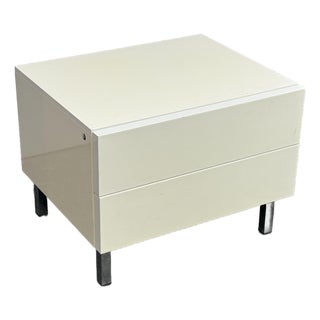Calligaris Lacquered Two-Drawer Nightstand For Sale