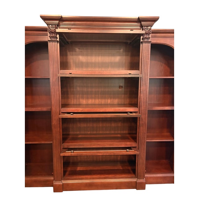 Hooker Furniture Three-Piece Barrister Bookcase For Sale - Image 9 of 17