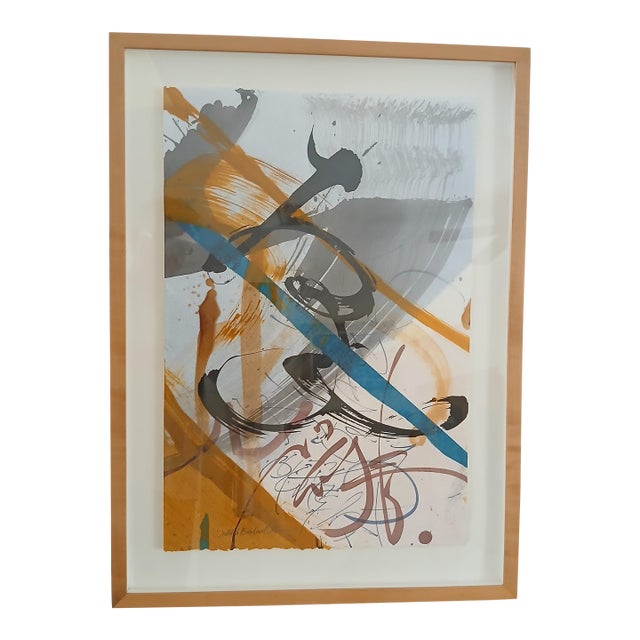 Extraordinary Mixed Media Abstract Text-Based Artwork by Judith Barbour Osbourne For Sale