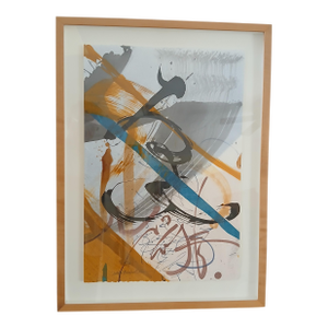 Extraordinary Mixed Media Abstract Text-Based Artwork by Judith Barbour Osbourne