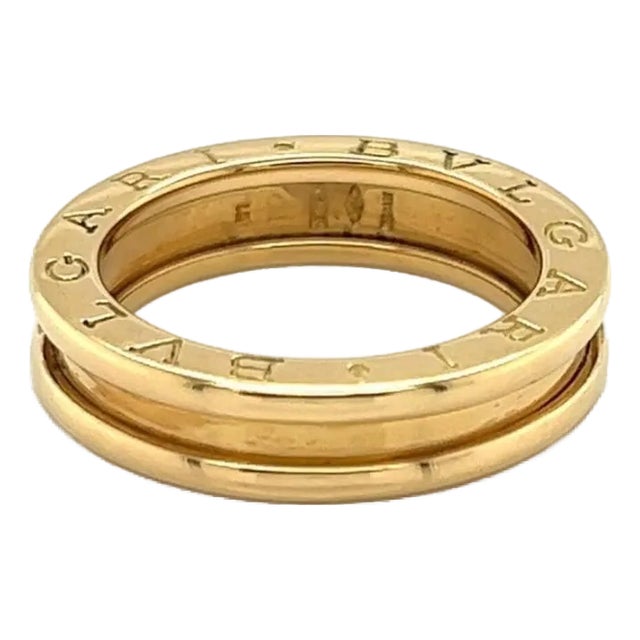 Mid 20th Century Bvlgari B.Zero1 One Band Ring 18K Yellow Gold Size 51 US 5.5 For Sale