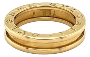 Mid 20th Century Bvlgari B.Zero1 One Band Ring 18K Yellow Gold Size 51 US 5.5