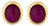 Vintage Gia 9.50 Carat No Heat Star Ruby 18k Yellow Gold Bezel Stud Earrings, A Pair For Sale