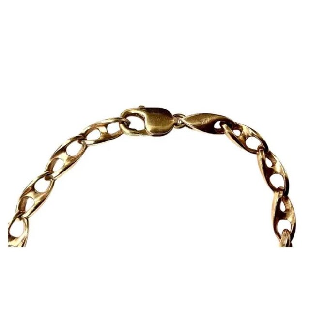 Modern 14k Yellow Gold Link Bracelet For Sale - Image 3 of 6