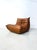 Mid-Century Modern French Togo Lounge Chair in Dark Cognac Leather by Michel Ducaroy for Ligne Roset For Sale - Image 3 of 13