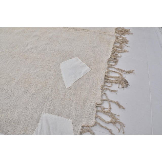 Textile Oversize Vintage Hemp Kilim Rug For Sale - Image 7 of 10