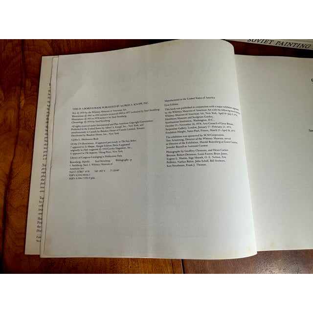1978 First Edition Saul Steinberg Art Book For Sale - Image 11 of 12