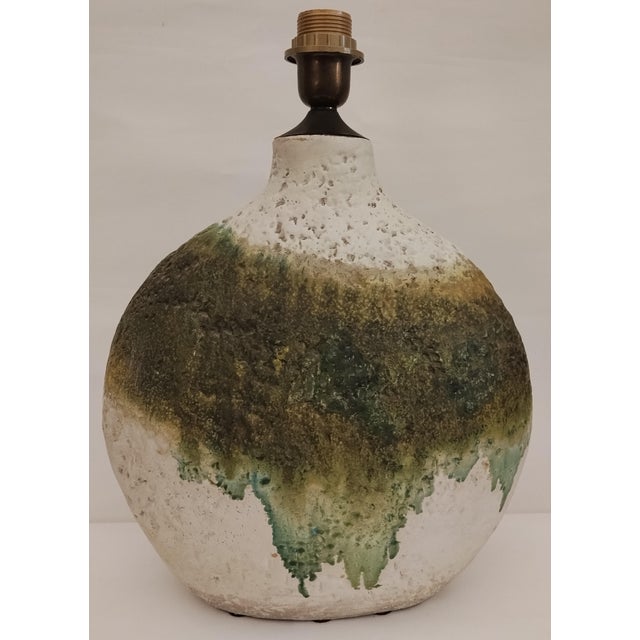 Large Glazed Ceramic Lamp Base by Marcello Fantoni, Italy, 1960s For Sale - Image 17 of 17