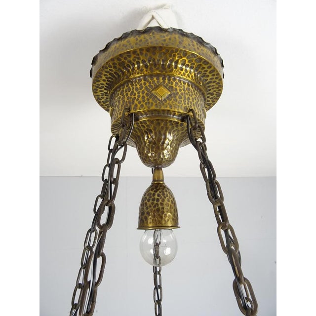 Large Art Nouveau Ceiling Lamp, 1900s For Sale - Image 13 of 14