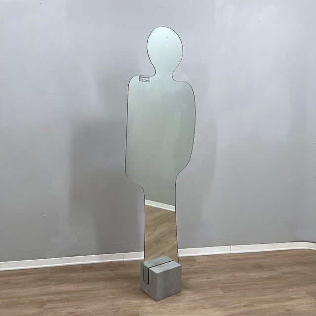 Postmodern Silhouette Standing Floor Mirror by Pierre Cardin for Acerbis, 1980s For Sale - Image 15 of 15