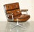 Mid-Century Modern 1960s Herman Miller Eames Time Life Lobby Chair in Brown Leather For Sale - Image 3 of 17