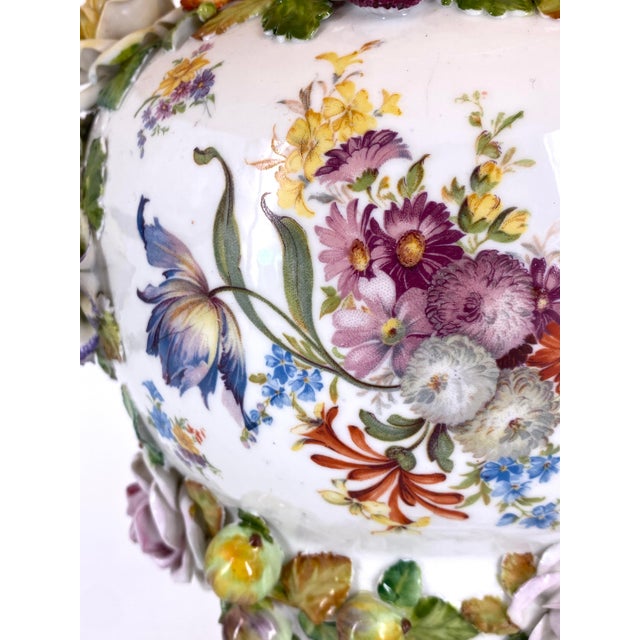Baroque-Style Table Lamp from Sitzendorf Porcelain Factory, 1890s For Sale - Image 9 of 18