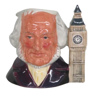Royal Doulton John Doulton Big Ben English D6656 Small Toby Character Mug