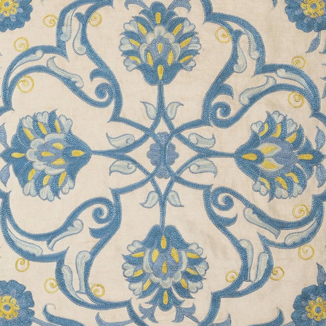 19"x20" Embroidered All Silk Cushion. Handmade Pillow Cover. New Lace Pillow For Sale - Image 4 of 8