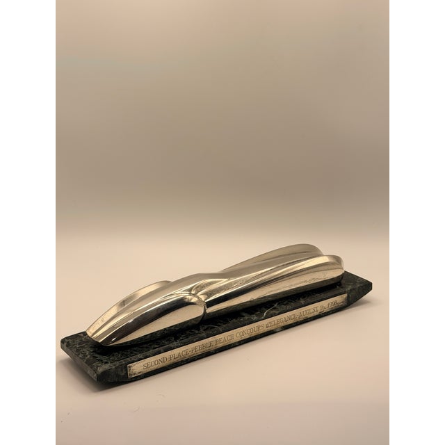 Vintage Emmanuel Zurini sterling-clad racing trophy, awarded at Pebble Beach Concours d’Elegance (Second Place, August 16,...