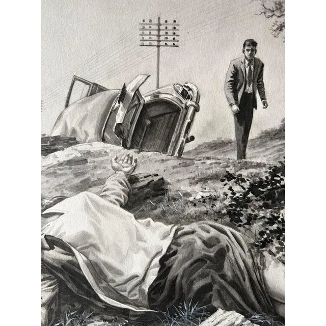 Paper Charles Burki, The Accident Original Noir, 1964, Paper For Sale - Image 7 of 9