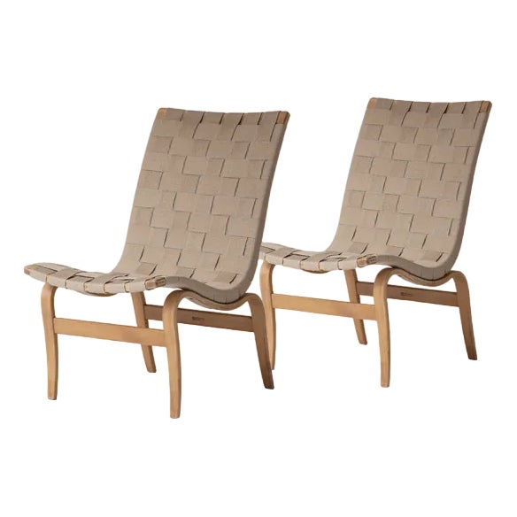 Set of Eva Model Armchairs by Bruno Mathsson, 1960s For Sale