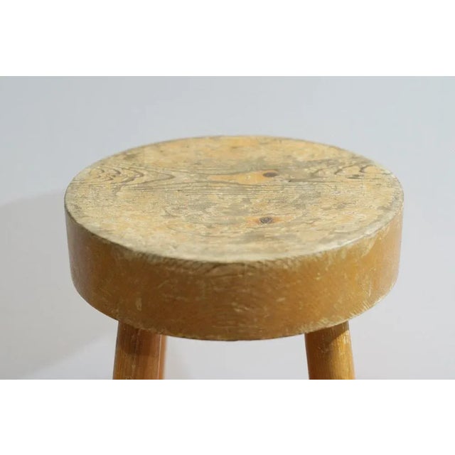 Set of Round Stools by Charlotte Perriand for Les Arcs, France, 1960s For Sale - Image 10 of 18