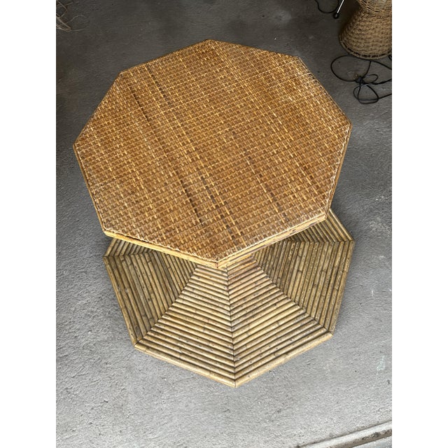 Bamboo and Rattan Table by Vivai Del Sud For Sale - Image 3 of 8