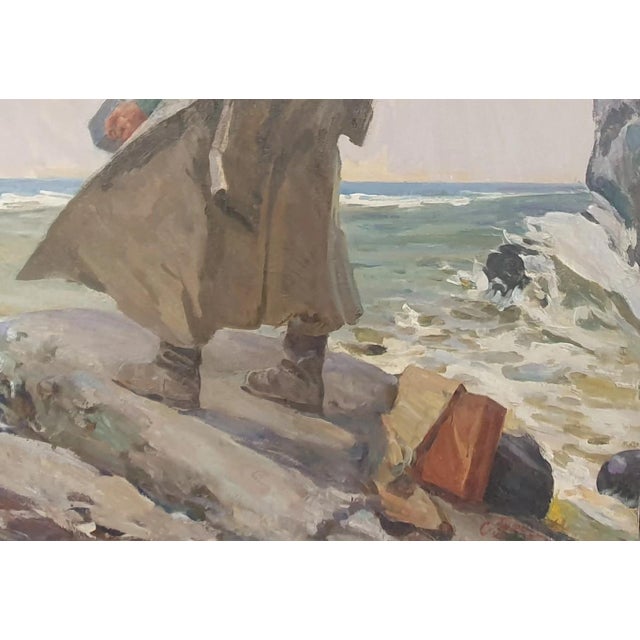 1960s 1960s Taras Shevchenko Portrait, Antique Oil Painting For Sale - Image 5 of 6