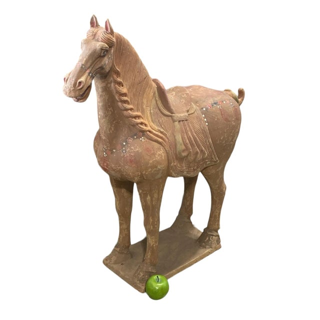 CHinoiserie Large Tang Dynasty-Style Standing Horse For Sale In New York - Image 6 of 10
