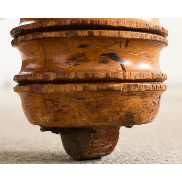 19th Century English Aesthetic Movement Faux Bamboo Maple Bed For Sale - Image 15 of 18