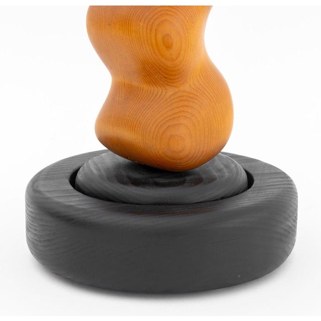 Late 20th Century Modernist Biomorphic Wood Revolving Sculpture For Sale In New York - Image 6 of 8