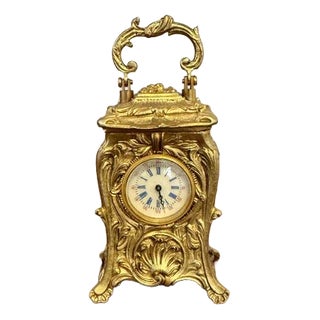 Antique Victorian Miniature Carriage Clock, 1890s For Sale