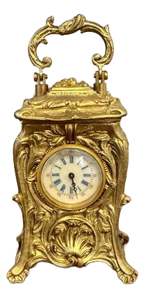 Antique Victorian Miniature Carriage Clock, 1890s