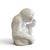Vintage Italian Glazed Terracotta Monkey Sculpture in Contemplative Pose For Sale - Image 9 of 12