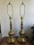 Mid-Century Modern Vintage Stiffel Brass Table Lamps - Large and Heavy - Pair For Sale - Image 3 of 7