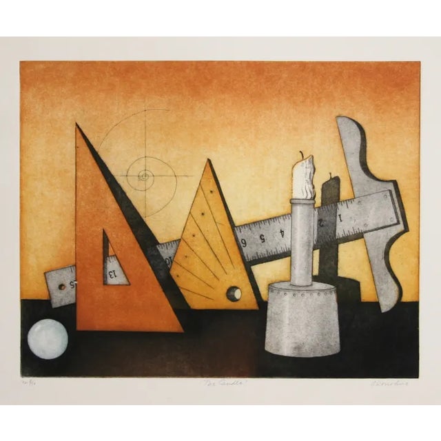 Tighe O'Donoghue, "Candle," Etching With Aquatint For Sale