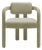 Double Arch Dining Chair in Fern Green Cotton Velvet from Insidherland For Sale