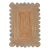 Light Blue Scallop Jute Hand Made Rug - 2'x4' For Sale