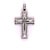 Black 1990s David Yurman Black Diamond Chevron Silver Cross Pendant 16.5g Estate For Sale - Image 8 of 14
