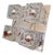 Ice Cube Square Ceiling Light in Chromed Metal and Glass from Peill & Putzler, 1970 For Sale