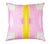 Pair of pillows showcasing the iconic Kerry Rosenthal's Wonderblock design in Pink. 22x22. Includes down blend pillow...