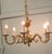 Large French Rococo Gilded Brass 6 Light Chandelier This is a very good quality and heavy piece, it has 6 arms and hangs...