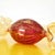 2000 - 2009 Red Blown Glass Decorative Candy with Gold Decorations For Sale - Image 5 of 8