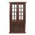 16 Pane Wood Door With Wooden Knob For Sale