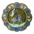 French Majolica Joan of Arc Plate Onnaing, Circa 1890 For Sale