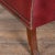 20th Century English Vintage Red Leather Square Club Chair For Sale - Image 10 of 12