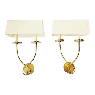 Double French Twist Sconces by Visual Comfort, a Pair For Sale